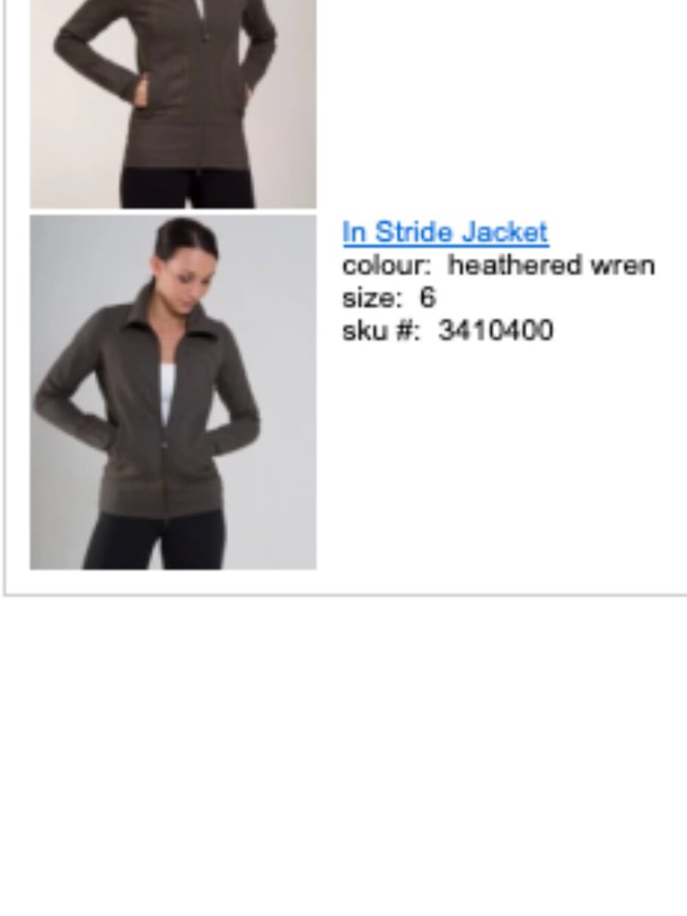 EUC Lululemon In Stride Jacket in *Heathered Wren (Size 6)